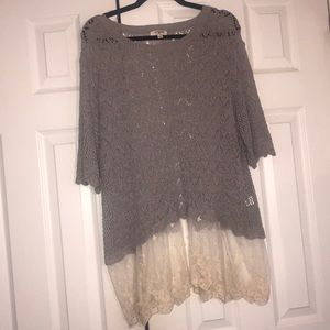 BOUTIQUE LACE / CROCHET SWEATER